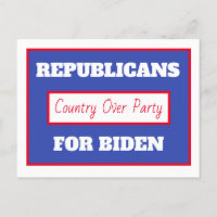 Republicanos por Joe Biden, país por Fiesta