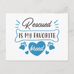 Postal Rescatado es mi raza favorita