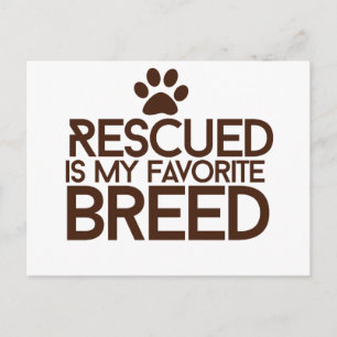 Postal Rescatar es mi raza favorita