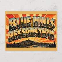 Reserva Blue Hills MA Arte de Viaje Vintage