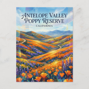 Postal Reserva de Amapola de California de Antelope Valle