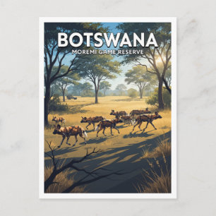Postal Reserva de caza Moremi Maun Botsuana Viajes