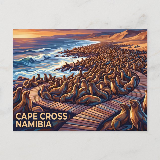 Postal Reserva de focas de Cape Cross Namibia (Anverso)