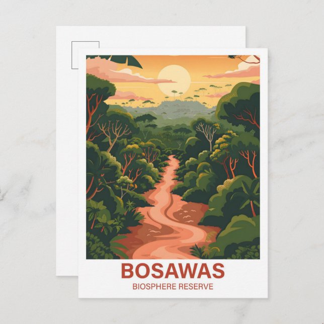 Postal Reserva de la Biosfera de Bosawas (Anverso / Reverso)