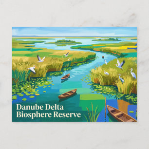 Postal Reserva de la Biosfera Delta del Danubio Rumania