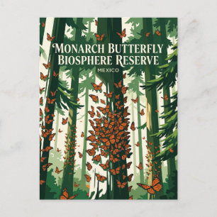 Postal Reserva de la Biosfera Mariposa Monarca México
