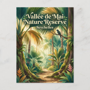 Postal Reserva de la Naturaleza Vallée de Mai Seychelles