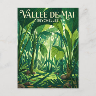 Postal Reserva de la Naturaleza Vallee de Mai Seychelles