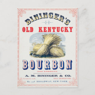 Postal Reserva del Viejo Kentucky Bourbon 1849 de Bininge