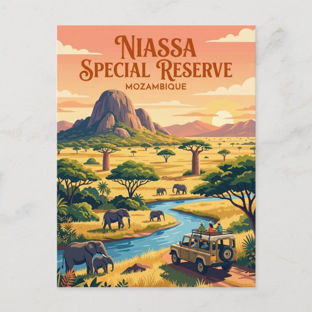 Postal Reserva Especial de Niassa Mozambique (Anverso)
