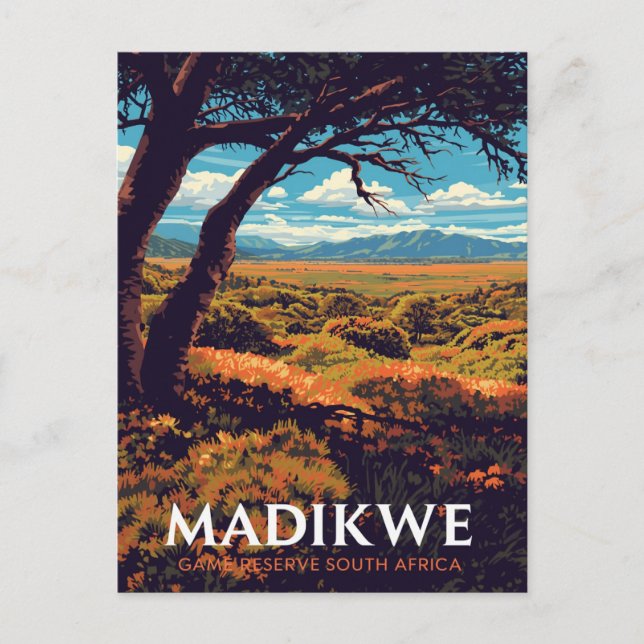 Postal Reserva Madikwe Sudáfrica (Anverso)