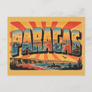 Postal Reserva Nacional de Paracas Arte de Costa Desértic