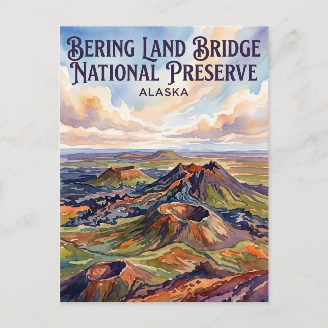 Postal Reserva Nacional del Puente Terrestre de Bering EE (Anverso)