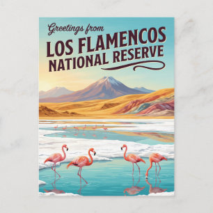 Postal Reserva Nacional Los Flamencos Chile