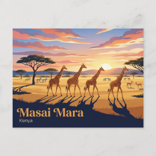 Postal Reserva Nacional Masai Mara Kenia