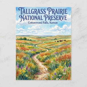 Postal Reserva Nacional Tallgrass Prairie EE. UU.