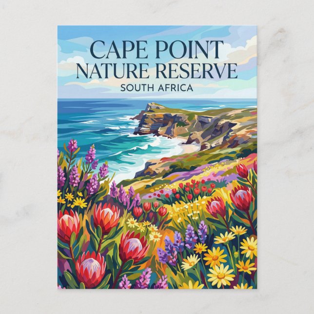 Postal Reserva Natural Cape Point Sudáfrica (Anverso)