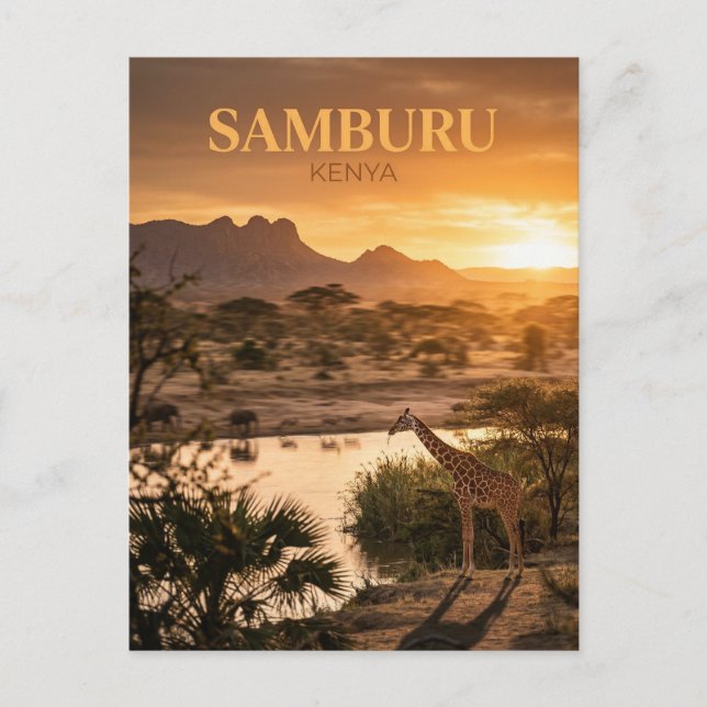 Postal Reserva Samburu, Archer's Post, Condado de Samburu (Anverso)