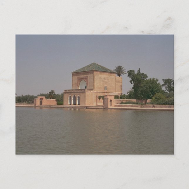Postal Reservorio, Marrakech, Marruecos, África (Anverso)