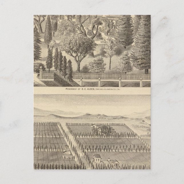 Postal Residencia de Alden, Tracto de Harmon (Anverso)