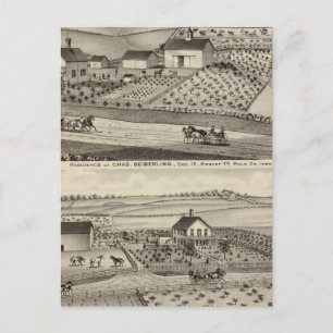 Postal Residencia de C Seiberling