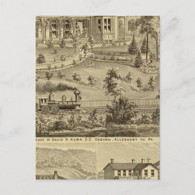 Postal Residencia de David R Kerr (Anverso)