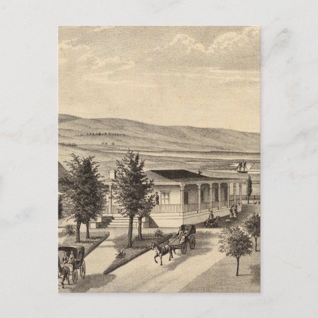 Postal Residencia de Dixon (Anverso)