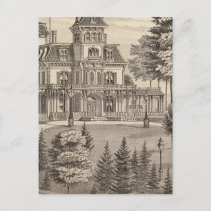 Postal Residencia de Genl HH Baxter en Rutland Vermont