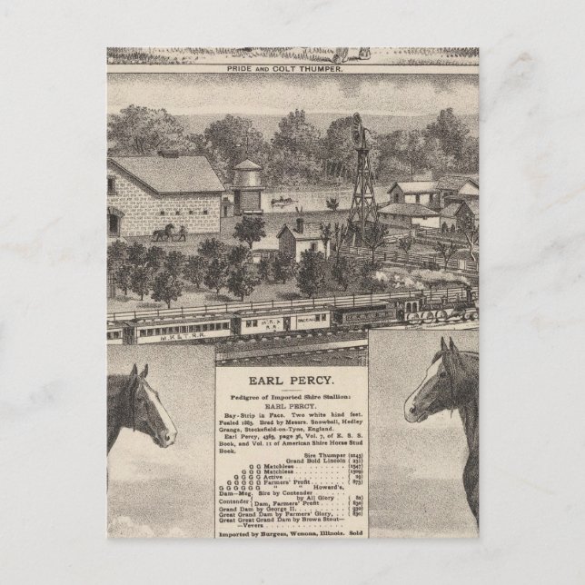 Postal Residencia de James Potter, Junction City, Kansas (Anverso)