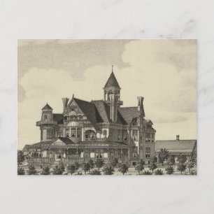 Postal Residencia de John D Knox, Topeka, Kansas