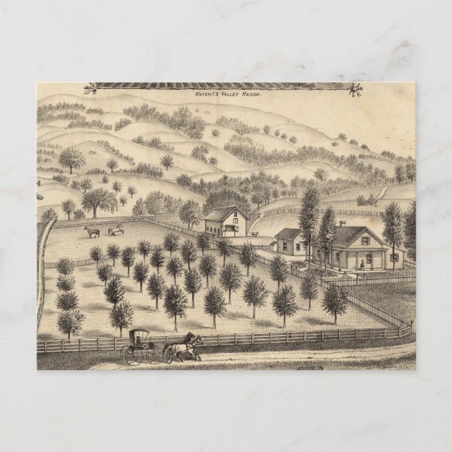 Postal Residencia de Joseph Alexander, Mendocino (Anverso)