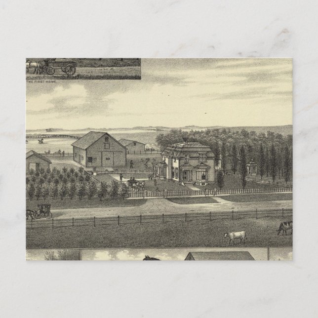 Postal Residencia de Schulz, Nebraska (Anverso)