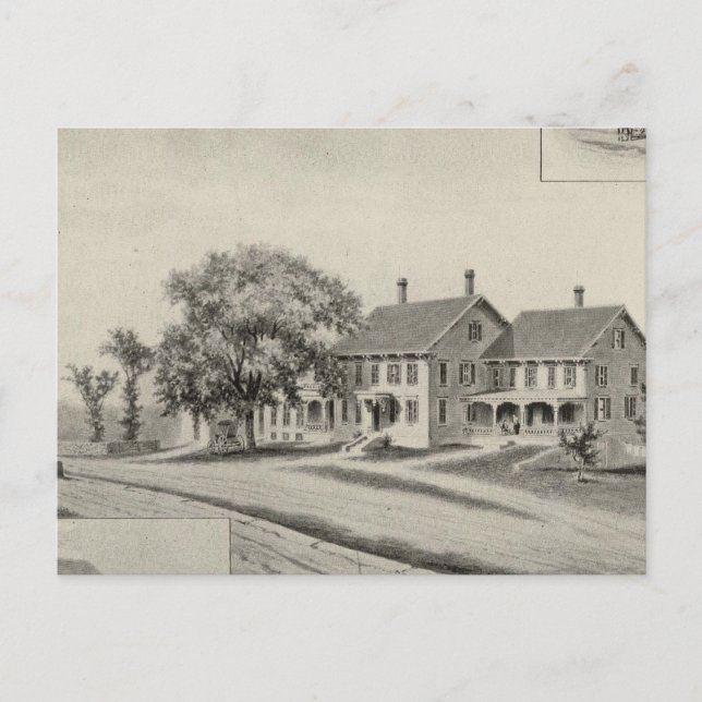 Postal Residencia de SH Dow (Anverso)