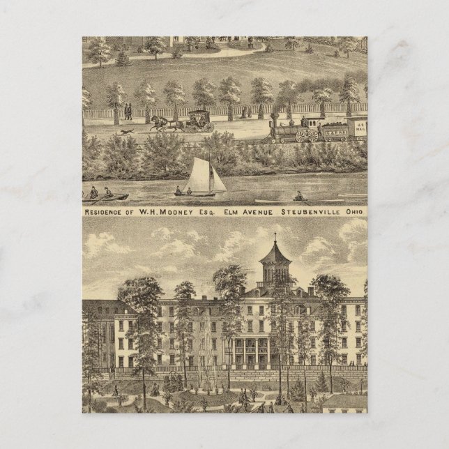 Postal Residencia de WH Mooney (Anverso)