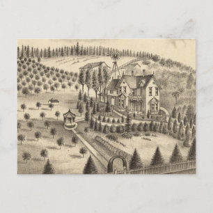 Postal Residencia de WH Pepper, Petaluma Tp