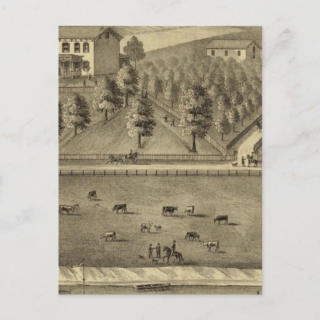 Postal Residencia de William Schrader (Anverso)