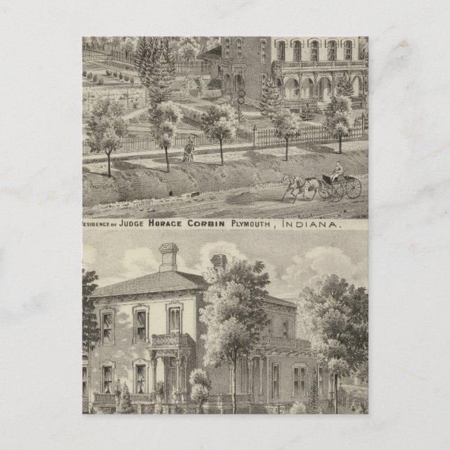Postal Residencia del Magistrado Horace Corbin (Anverso)