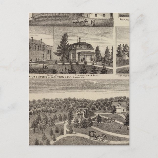 Postal Residencia en Hutchinson, Minnesota (Anverso)