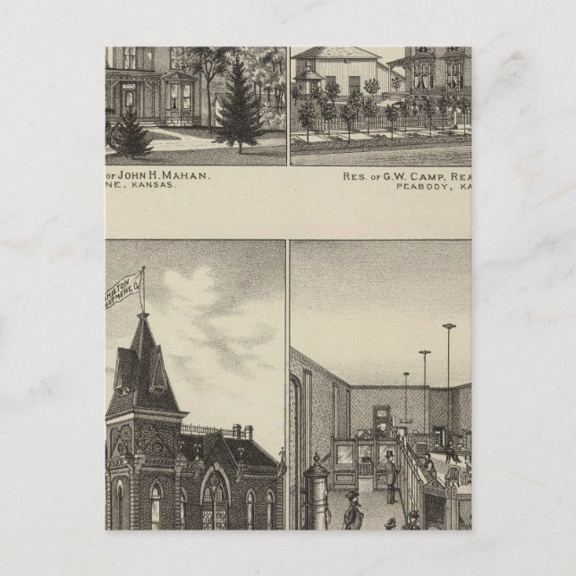 Postal Residencias, Abilene, Kansas (Anverso)