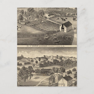 Postal Residencias de Charles Alexander