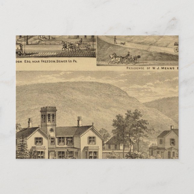 Postal Residencias de HJ Murdoch (Anverso)