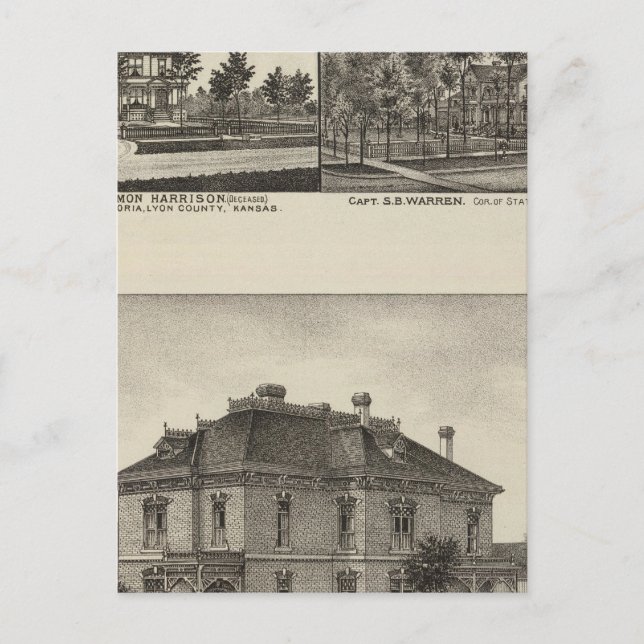 Postal Residencias de Kansas (Anverso)