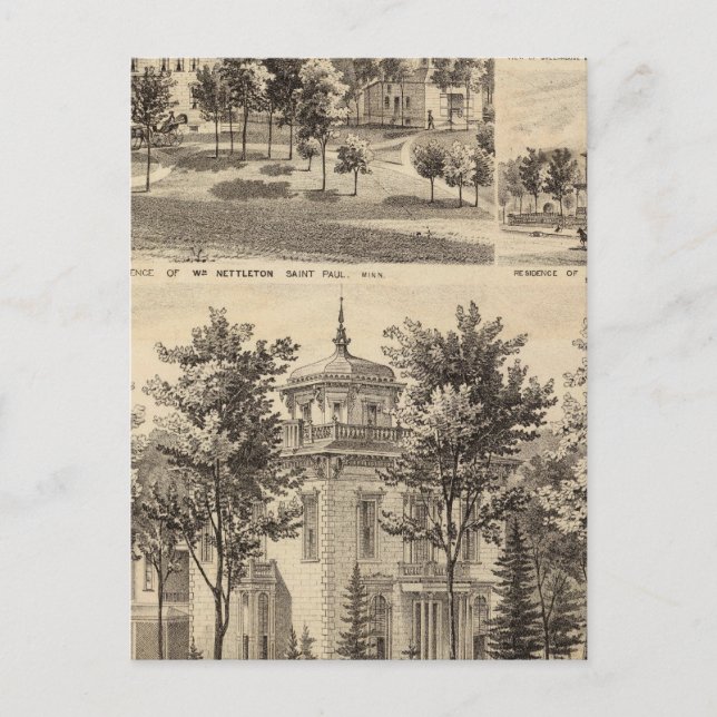 Postal Residencias de Minnesota (Anverso)