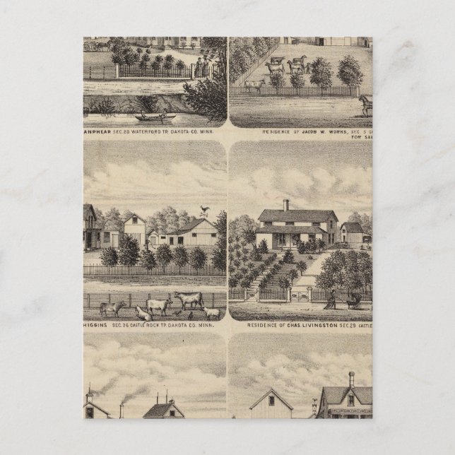 Postal Residencias de Minnesota 2 (Anverso)