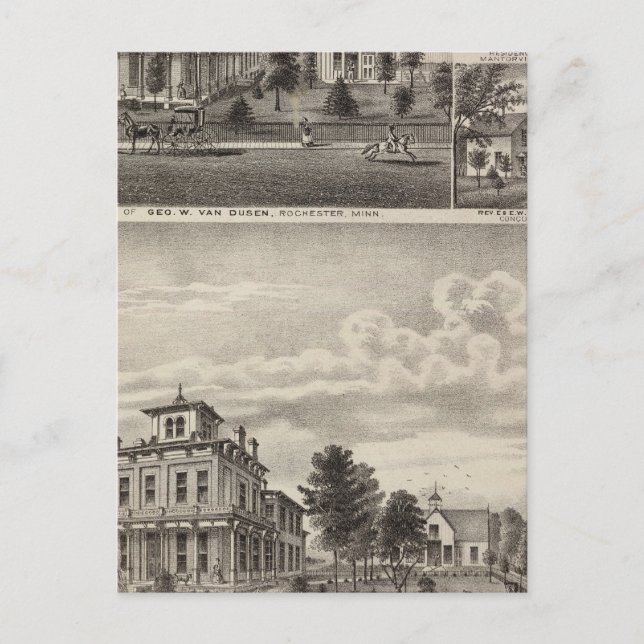 Postal Residencias de Rochester, Minnesota (Anverso)
