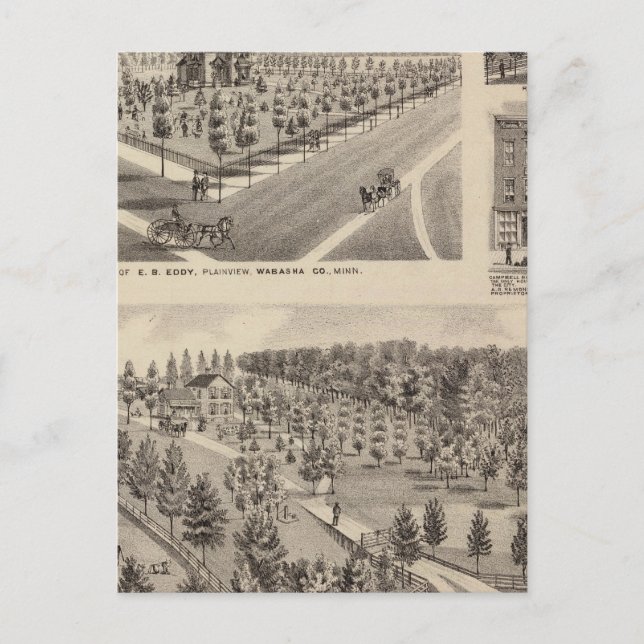 Postal Residencias, Granja, Minnesota (Anverso)