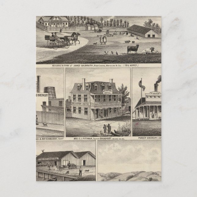 Postal Residencias, granjas, empresas (Anverso)