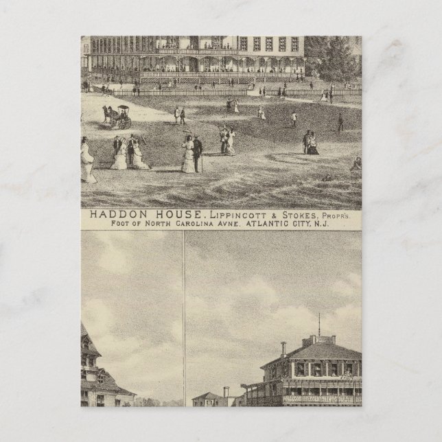 Postal Residencias Haddon House y Kaighn y Gurney (Anverso)