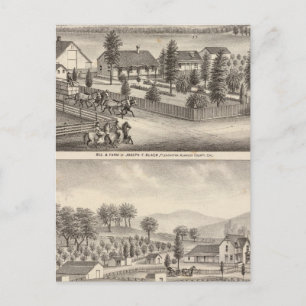 Postal Residencias negras, neales, propiedades