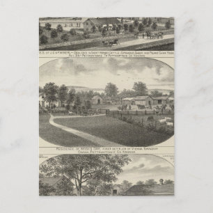 Postal Residencias y granjas, condado de Pottawatomie, Ka